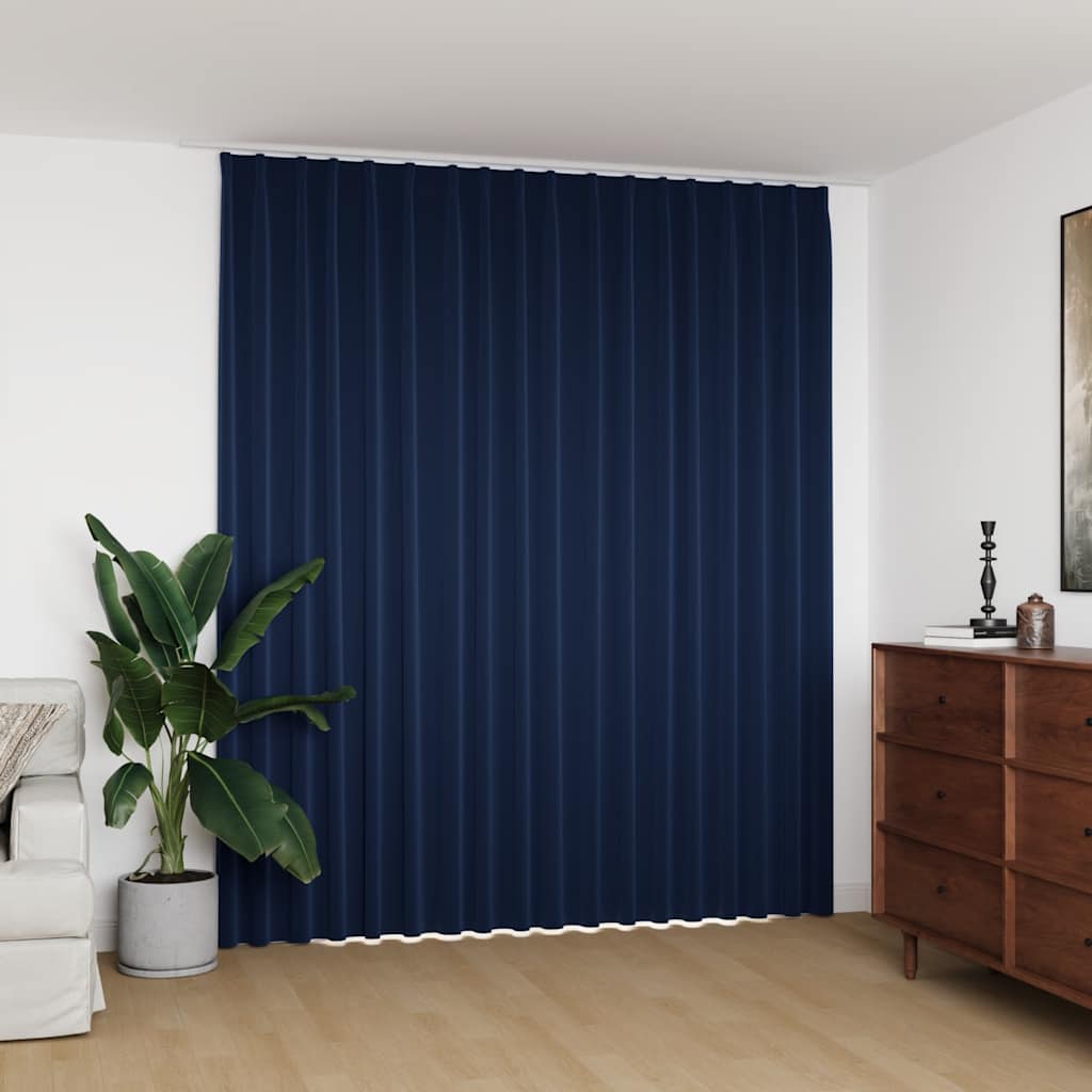 Verdunkelungsvorhang mit Haken Schwarz 290 x 245 cm