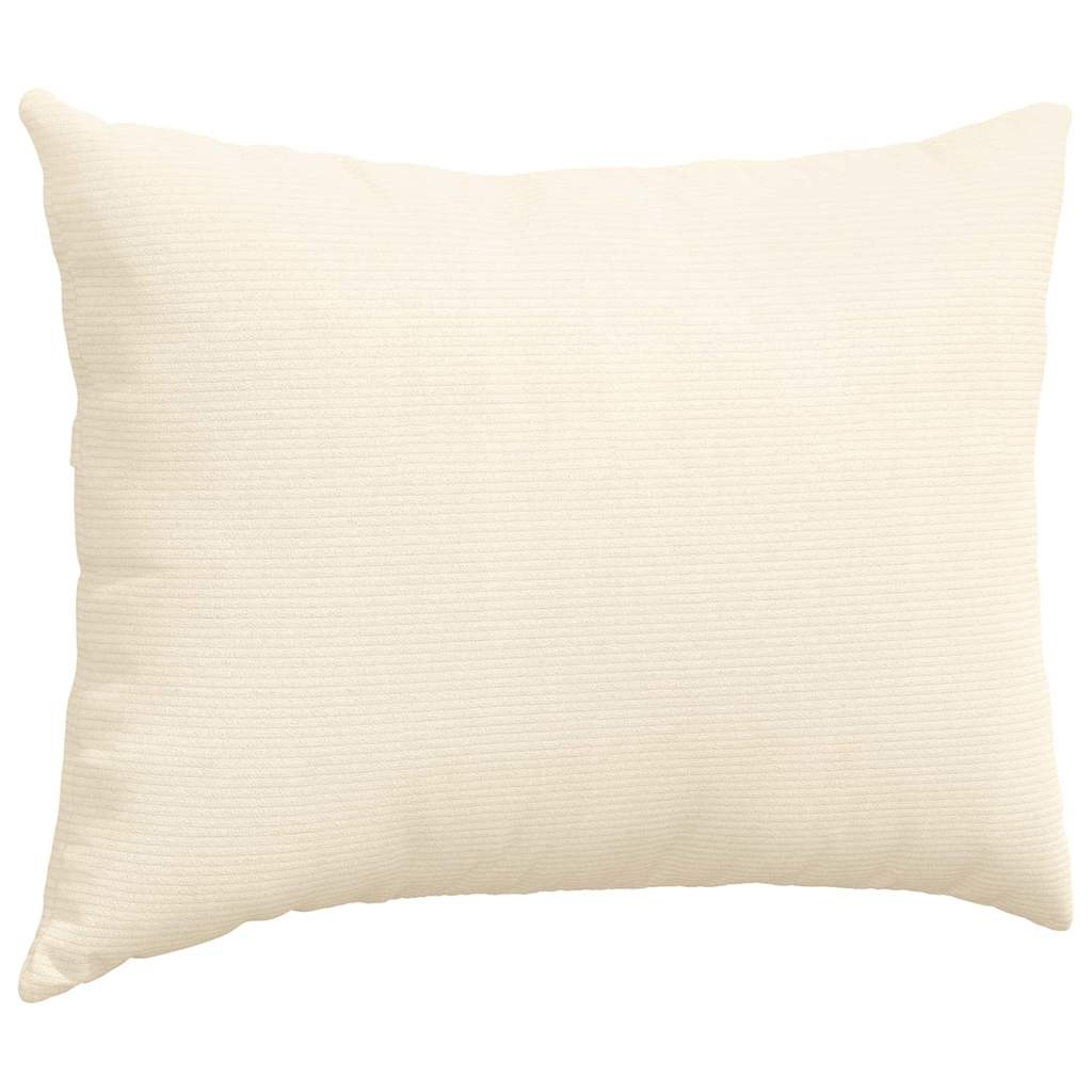 Sofakissen 2 Stück Hellgrau 50 x 30 cm Cordstoff
