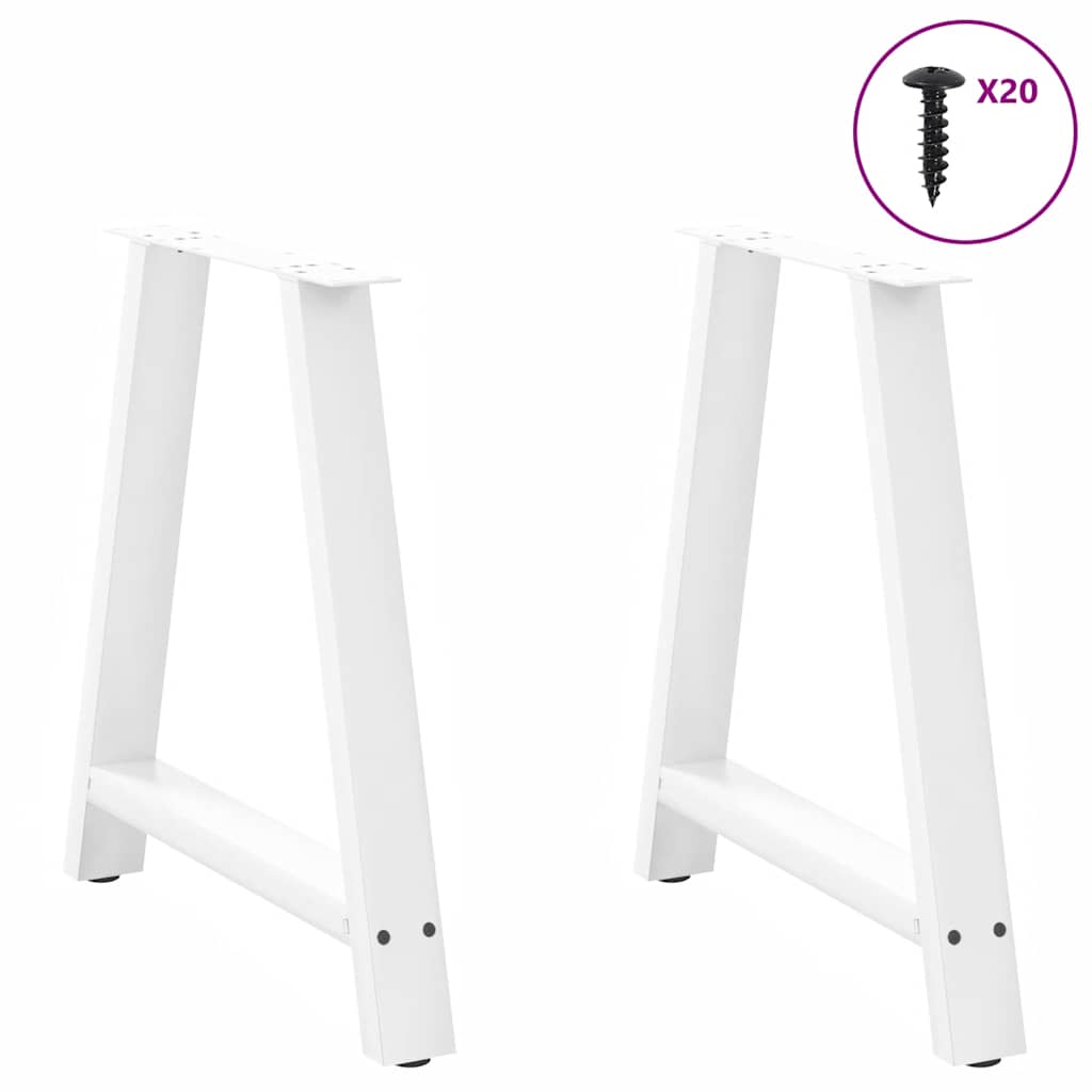 Couchtischbeine A-Form 2 Stk. 30x(30-31) cm Stahl