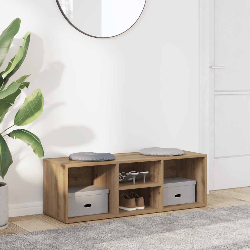 Schuhbank Weiß 105x35x35 cm Holzwerkstoff