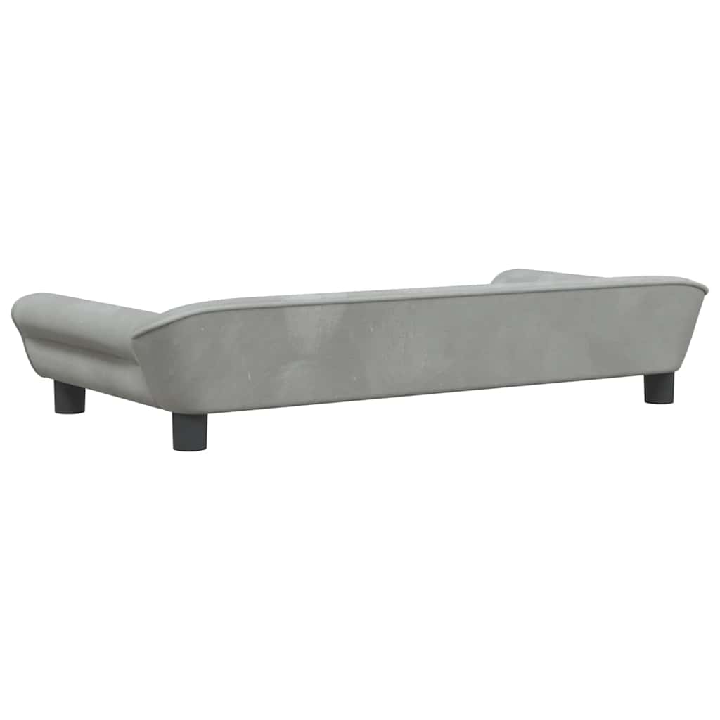 Kindersofa Blau 100x50x26 cm Samt