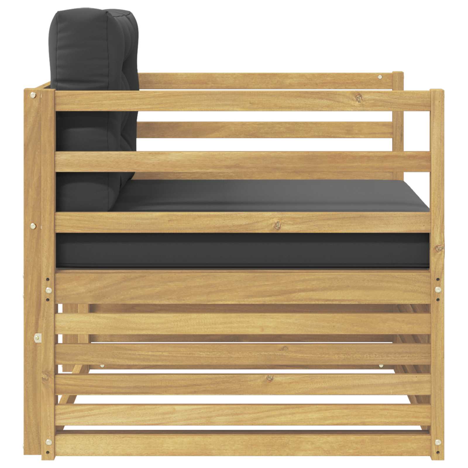 2 Stück Outdoor-Sofa Natur