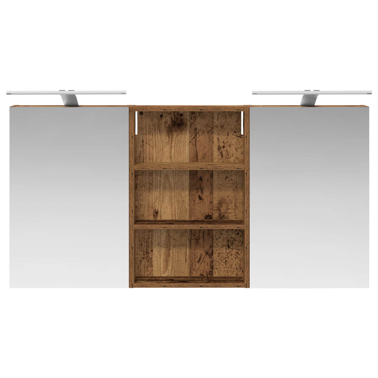 Badezimmerschrank-Set 3 pcs 80 x 10,5 x 50 cm Holzwerkstoff