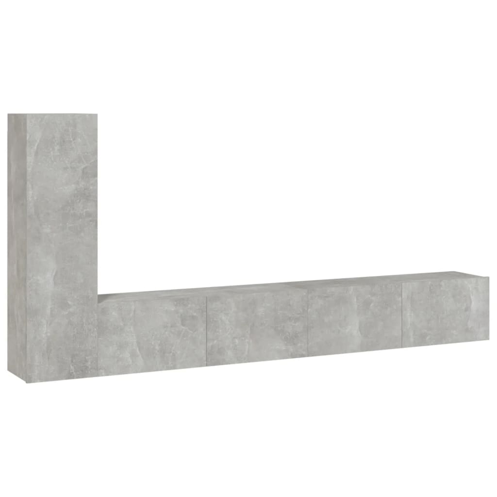 4-tlg. TV-Schrank-Set Weiß Holzwerkstoff