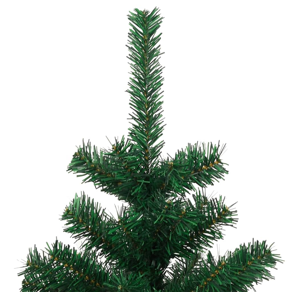 Spiral-Weihnachtsbaum mit Beleuchtung und Ständer Weiß 180 cm