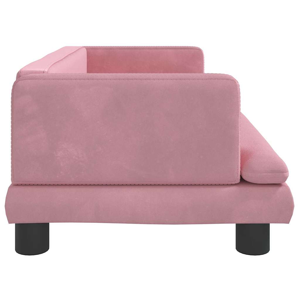 Hundebett Blau 80x45x30 cm Samt