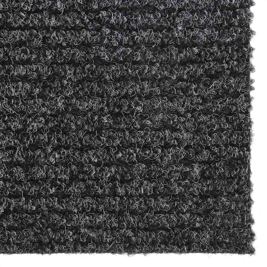 Teppichläufer Grau 80 x 150 cm Stoff