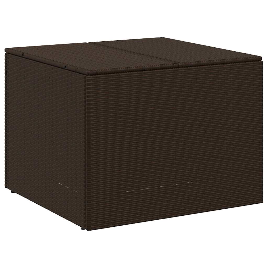 Gartentruhe Schwarz 283L Poly Rattan
