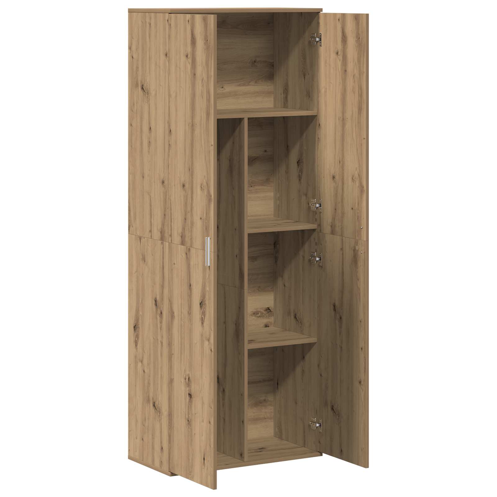 Highboard Weiß 70x35x180 cm Holzwerkstoff