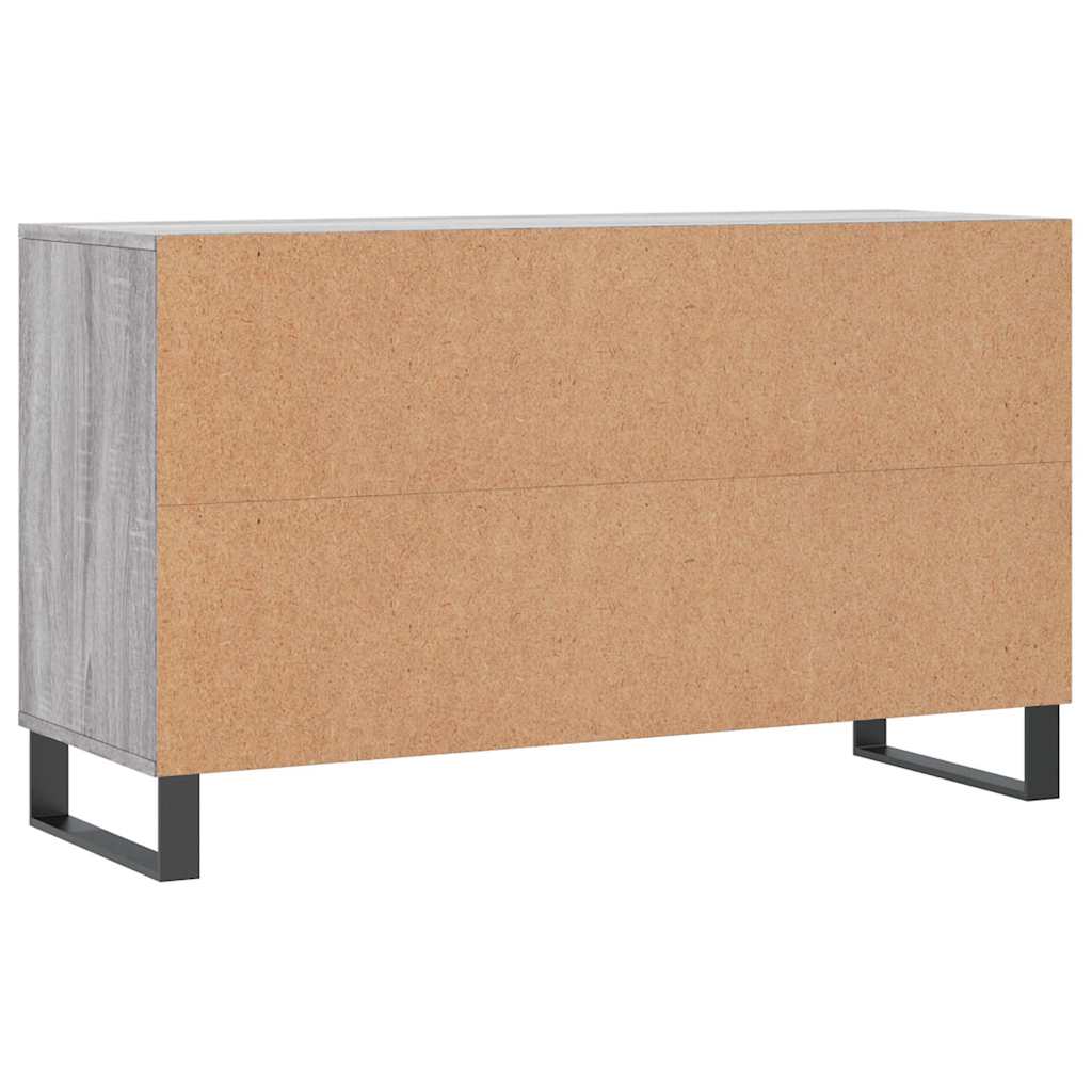 Schuhregal Betongrau 102x36x60 cm Holzwerkstoff