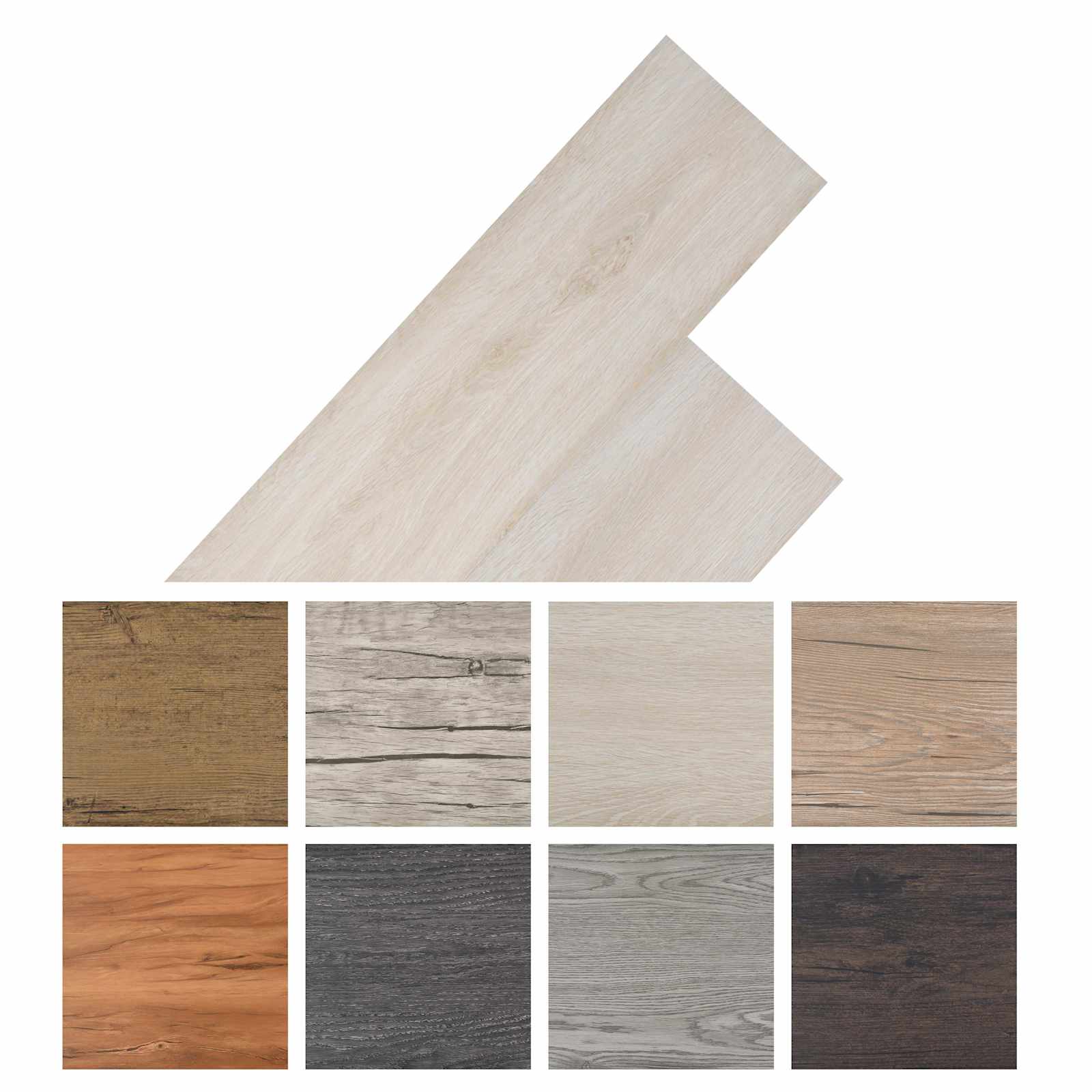 Bodenplanken 36 pcs Walnussbraun 5,02 m² PVC