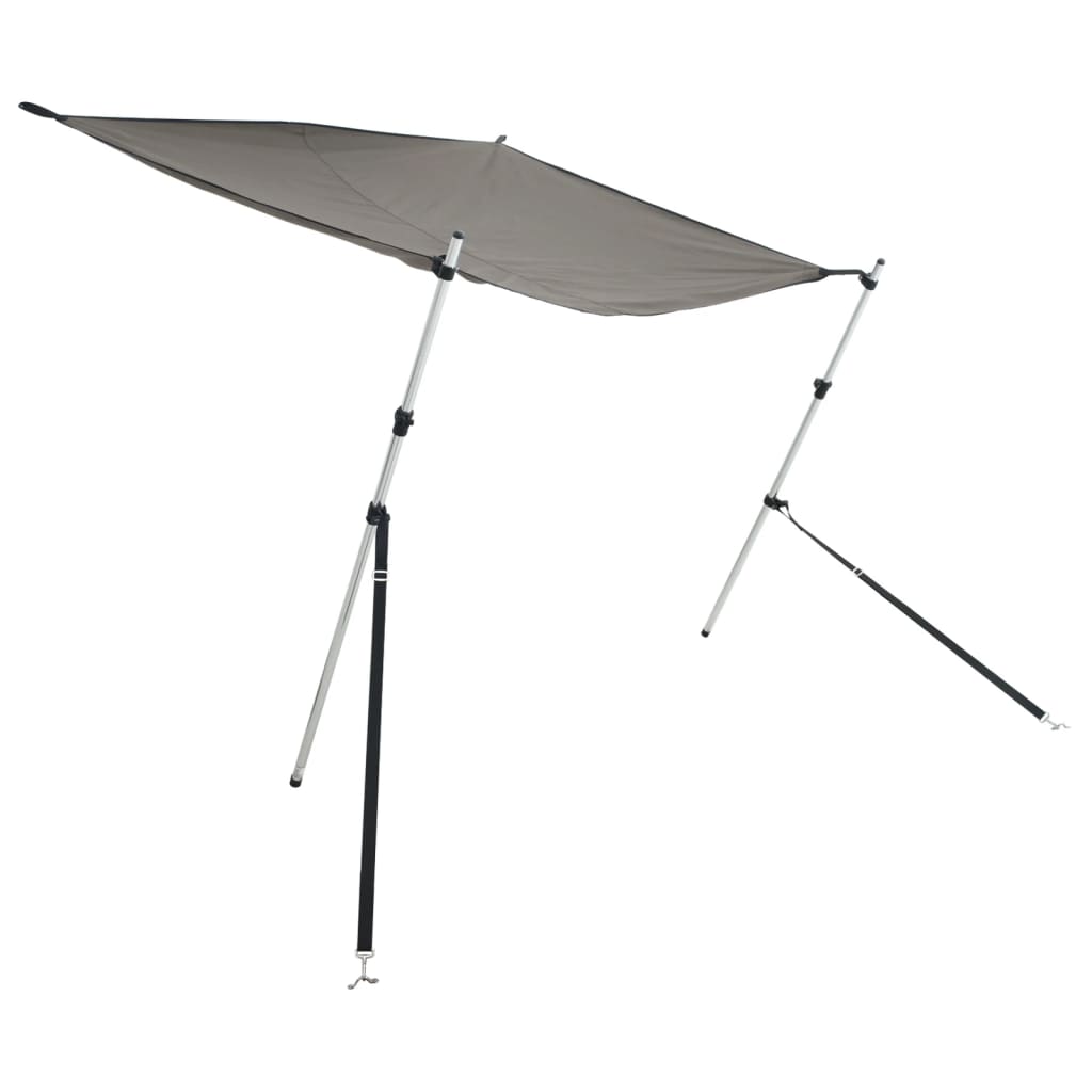 T-Top-Beschattungsverlängerung Weiß 170x170x(113-182,5) cm