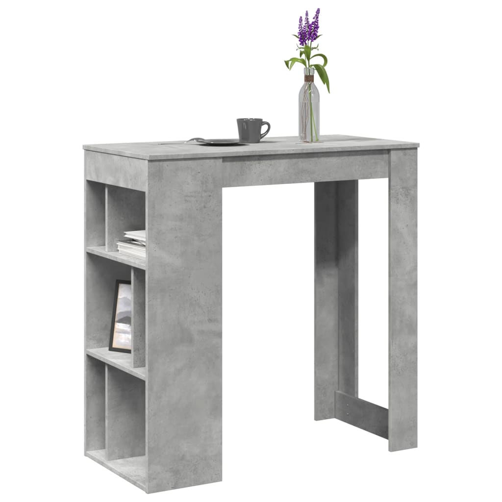 Bartisch Schwarz Eichen-Optik 102 x 50 x 103,5 cm Holzwerkstoff