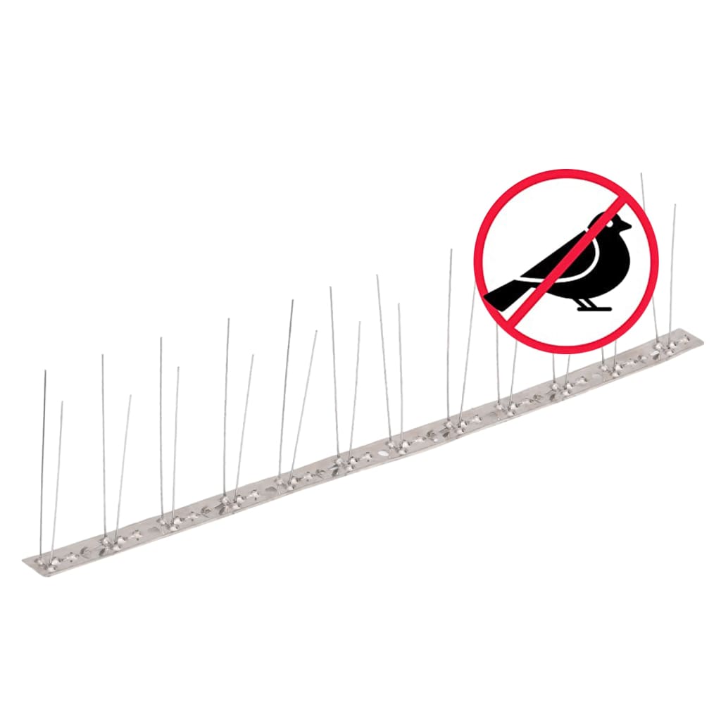 20-tlg. Taubenabwehr Spikes-Set Edelstahl 10 m 4-reihig