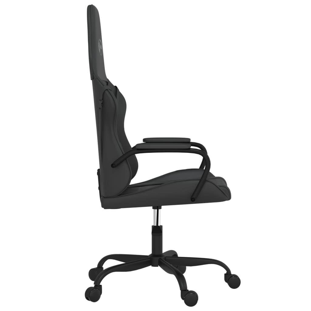 Gaming-Stuhl mit Massagefunktion Schwarz und Blau Kunstleder