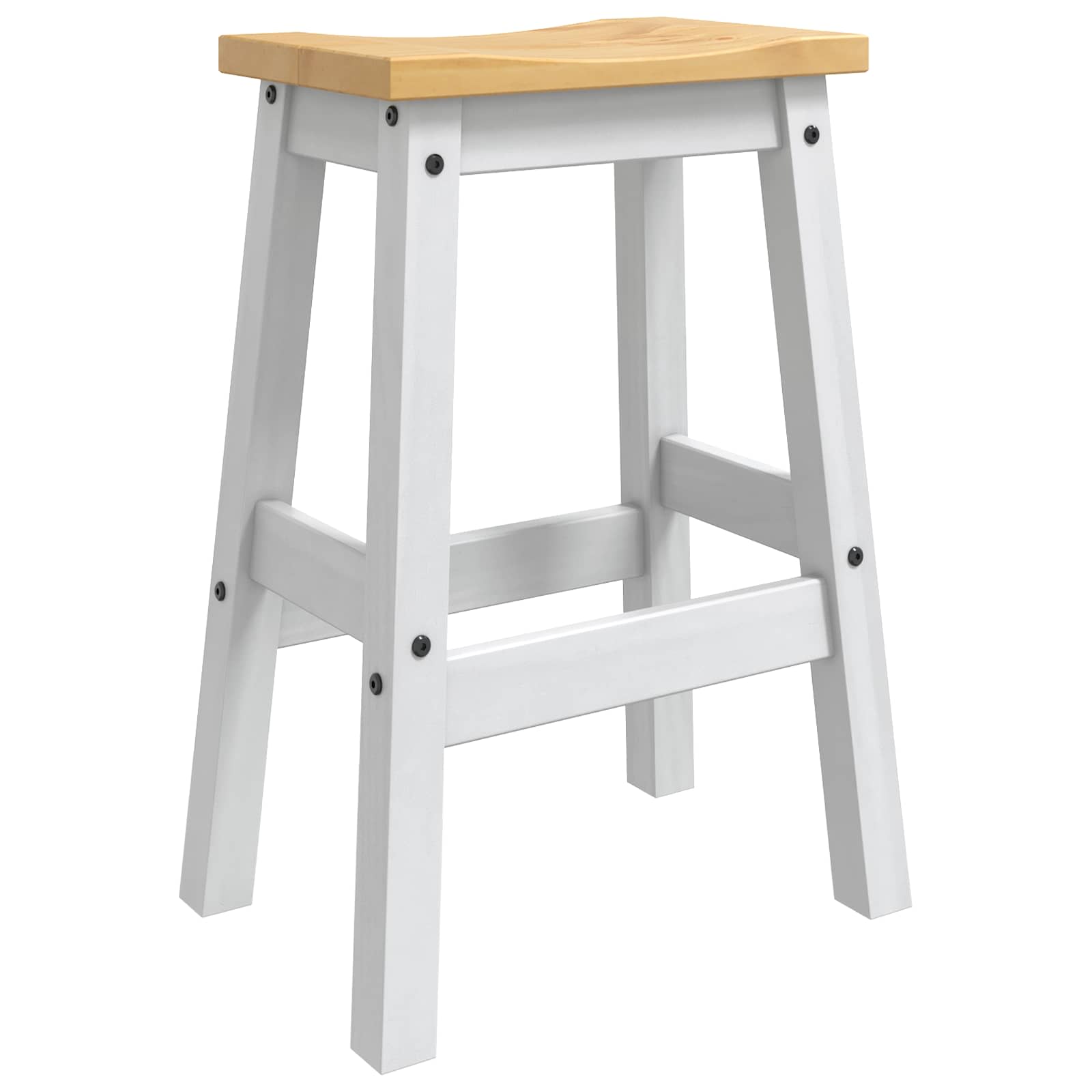Barhocker 2 pcs Honigwachs 44 x 30 x 63 cm Massiv-Kiefer