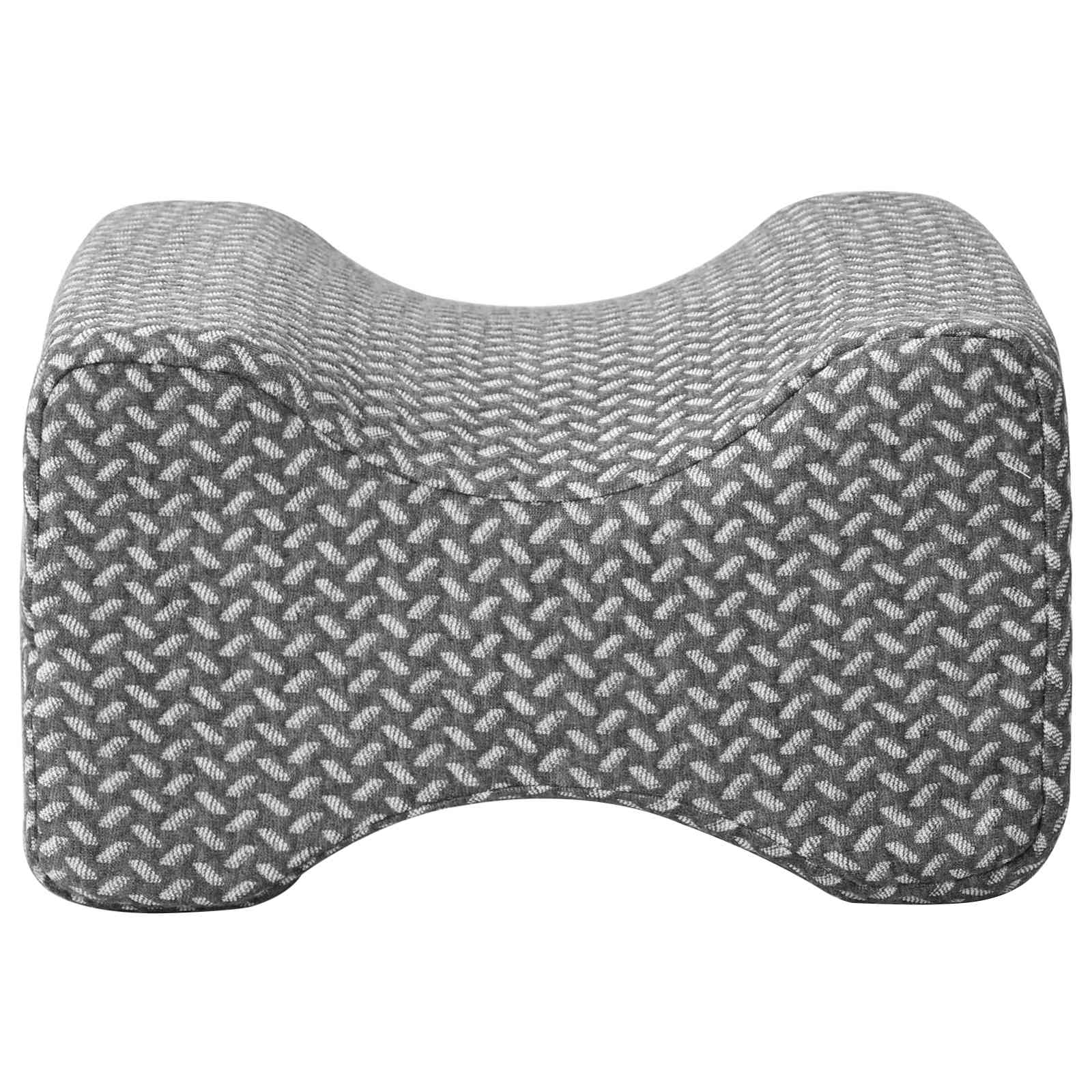 Knee Pillow Weiß Memory-Schaum und Polyester 26 x 21,5 x 15 cm