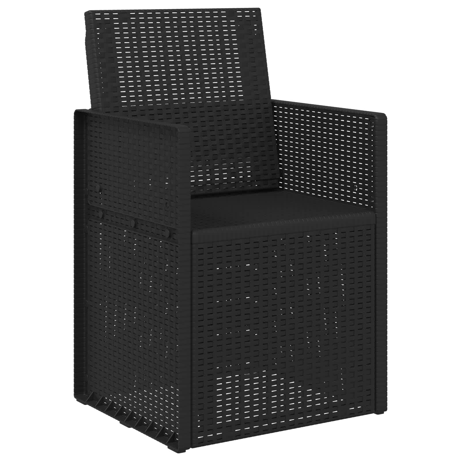Garten Esszimmerstühle 2 pcs Weiß und Hellgrau PP