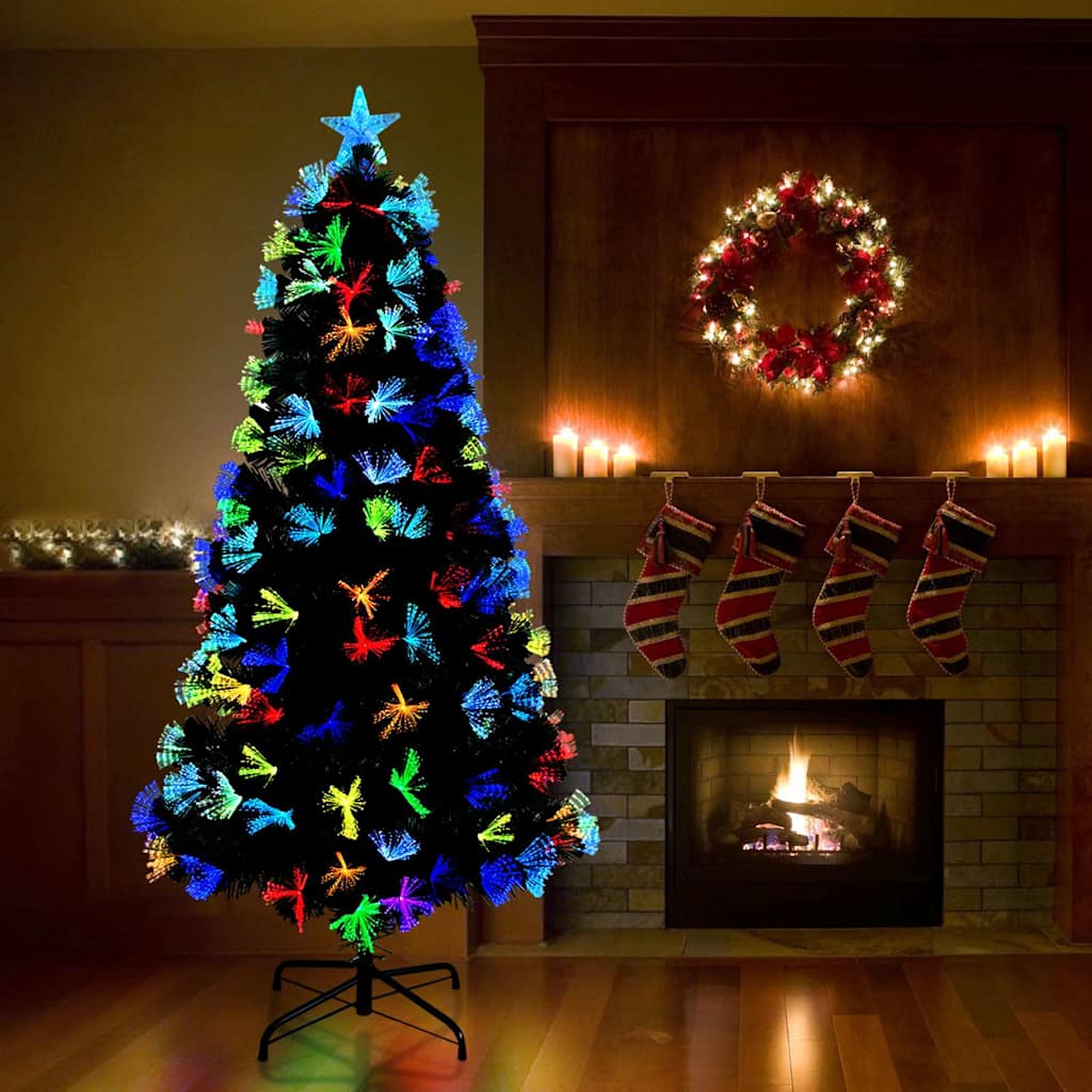 Künstlicher Weihnachtsbaum mit 50 LEDs Grün 64 cm PVC