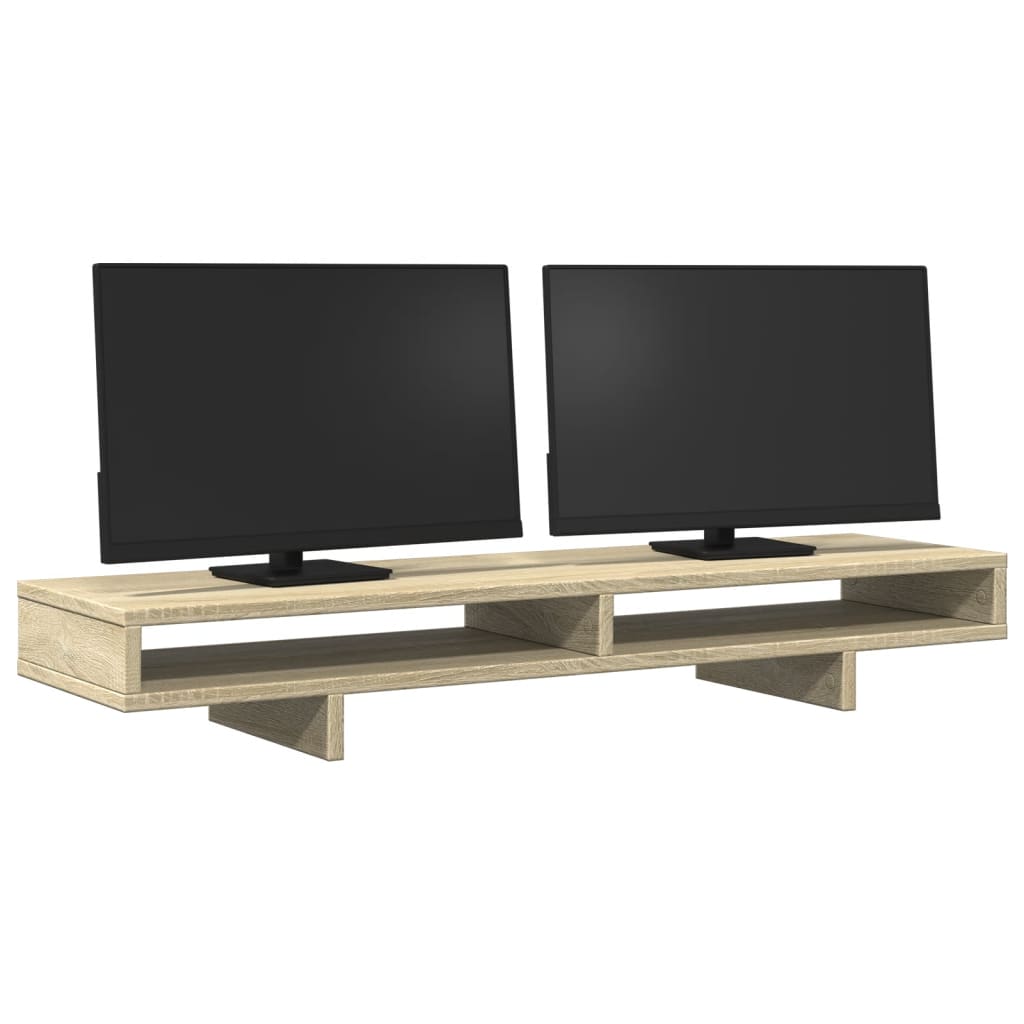 Monitor Halterung Schwarz 100 x 27 x 15 cm Holzwerkstoff