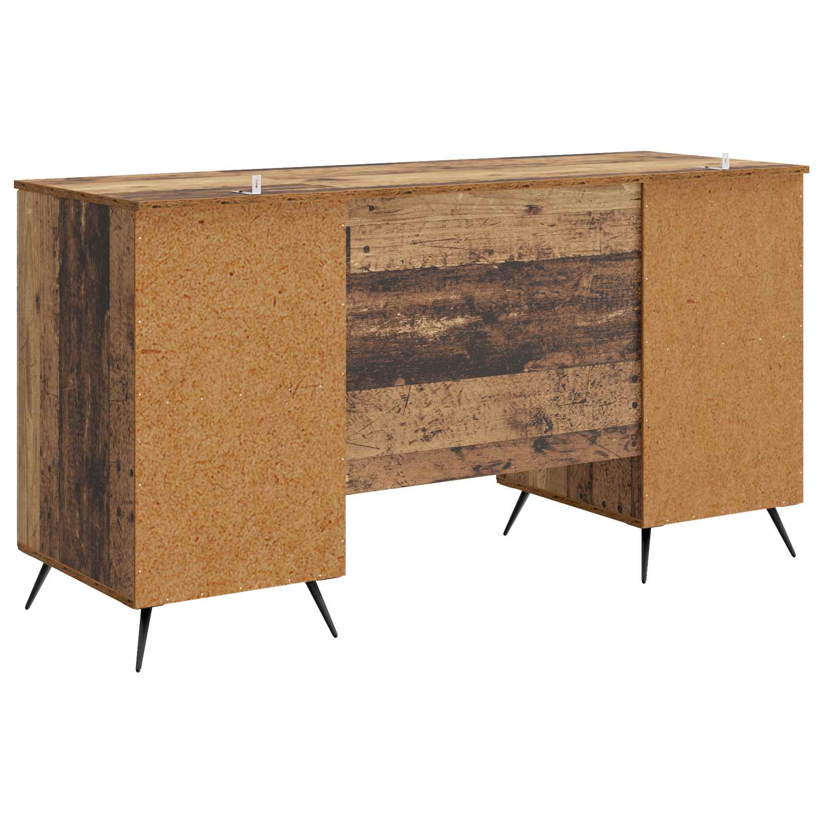Schreibtisch mit Regal Schwarz 142,5 x 50 x 75 cm Holzwerkstoff