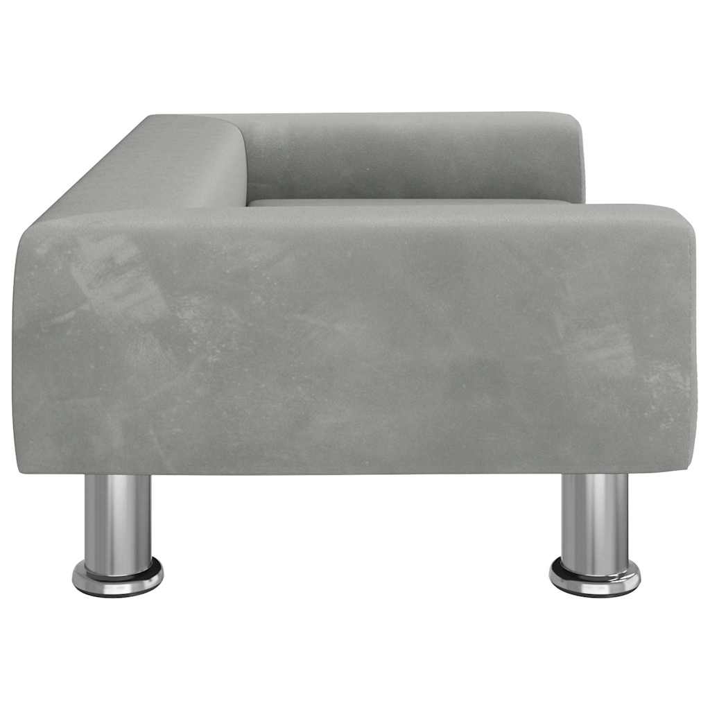 Hundebett Blau 70x45x26,5 cm Samt