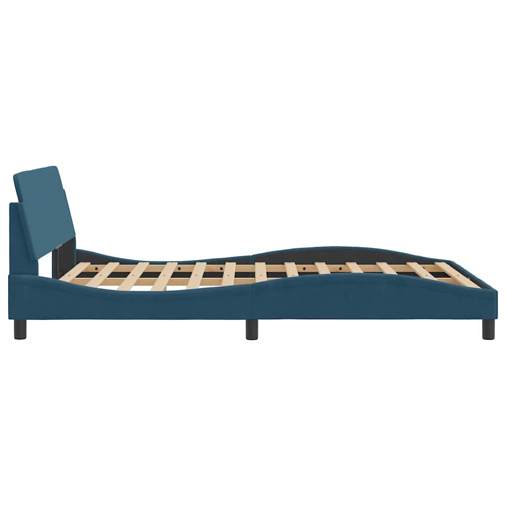 Bettgestell "Dover" Hellgrau 80x200 cm Samt