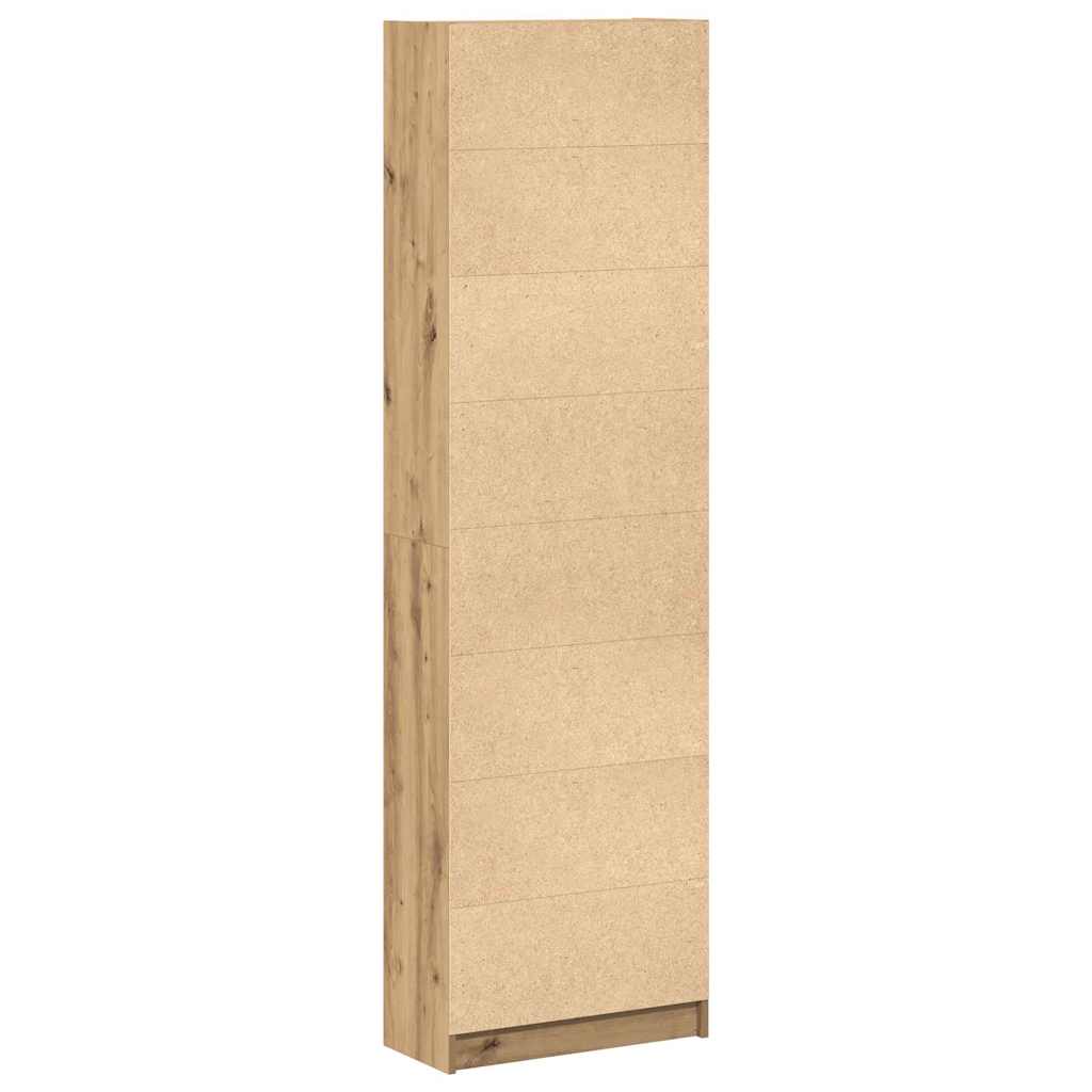 Kleiderschrank mit Regal Schwarz Eichen-Optik 55 x 25 x 189 cm