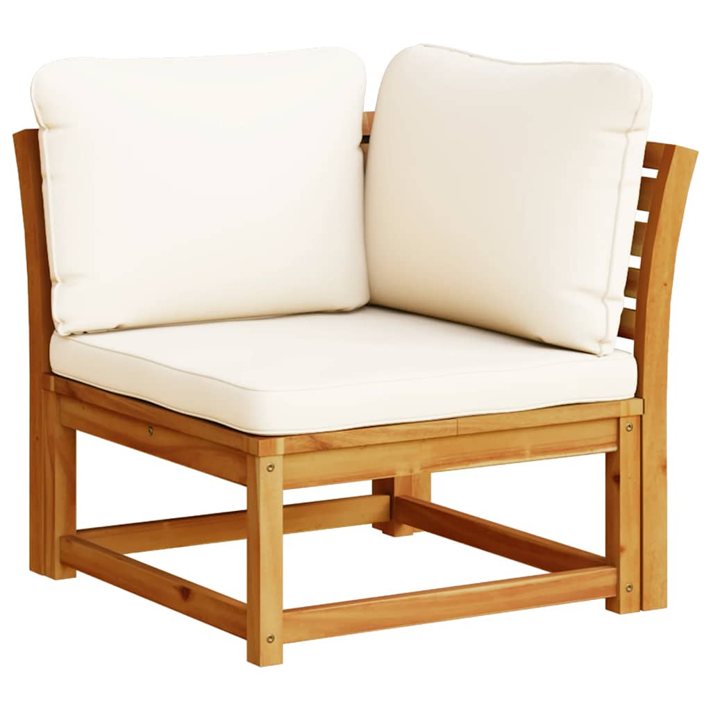 4-tlg. Garten-Lounge-Set mit Kissen Massivholz Akazie