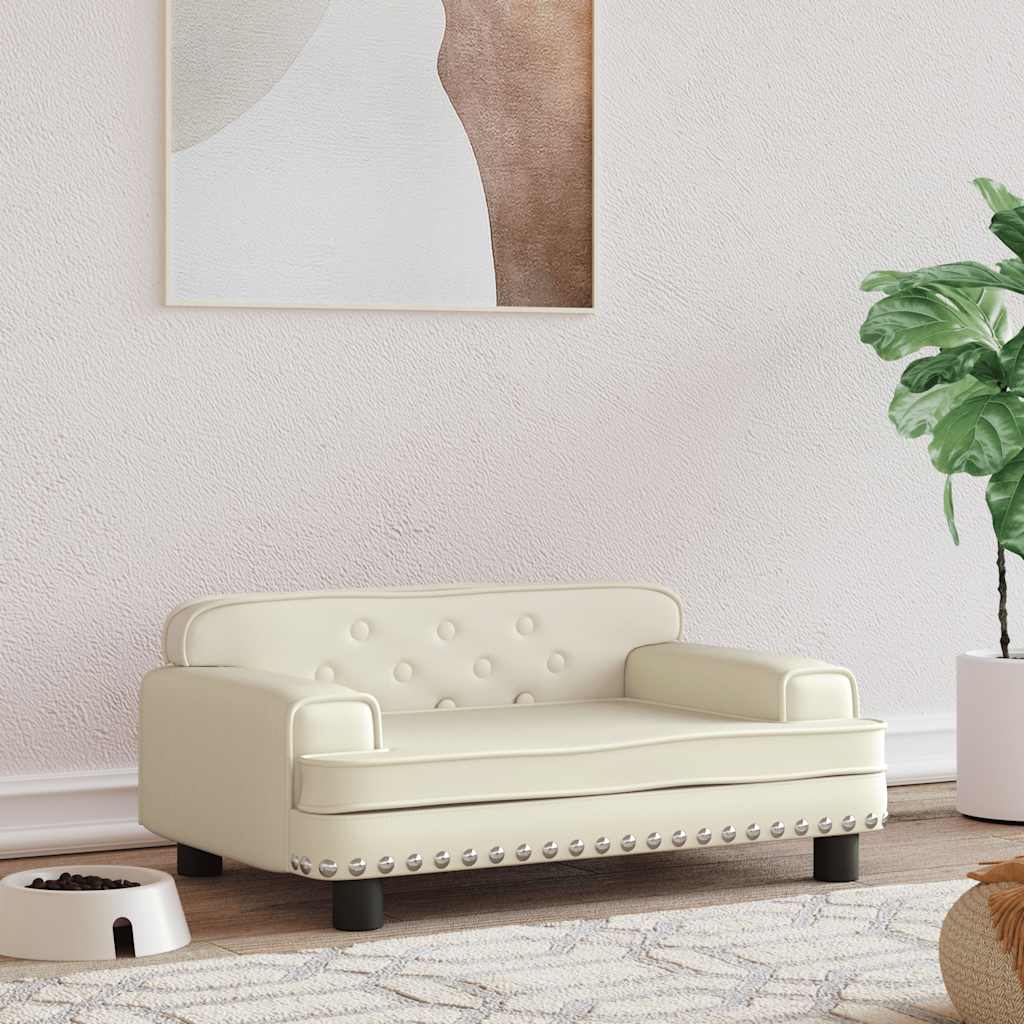 Hundebett Rosa 90x53x30 cm Samt