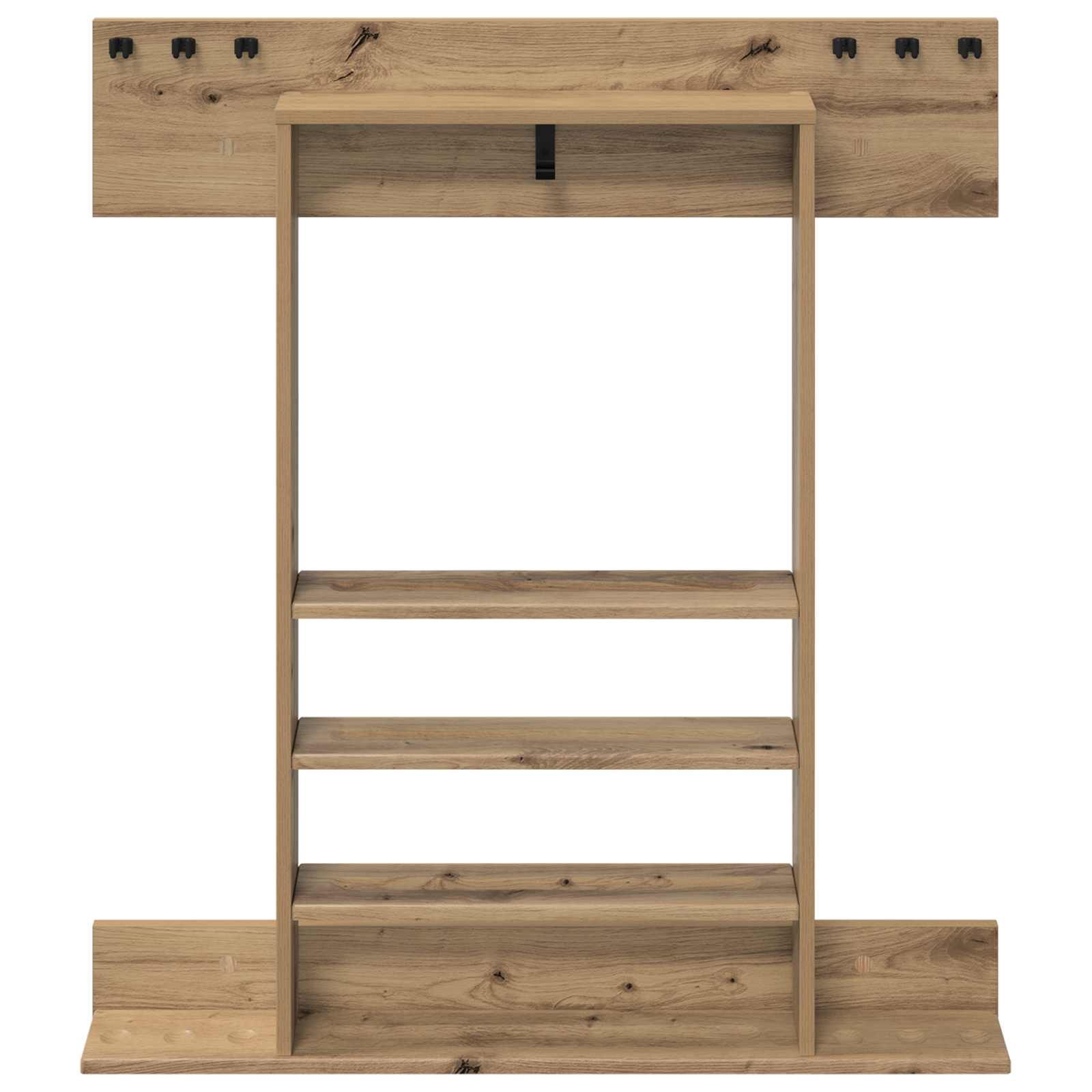 Billardqueue-Ständer Holzwerkstoff 93 x 12 x 103 cm Weiß