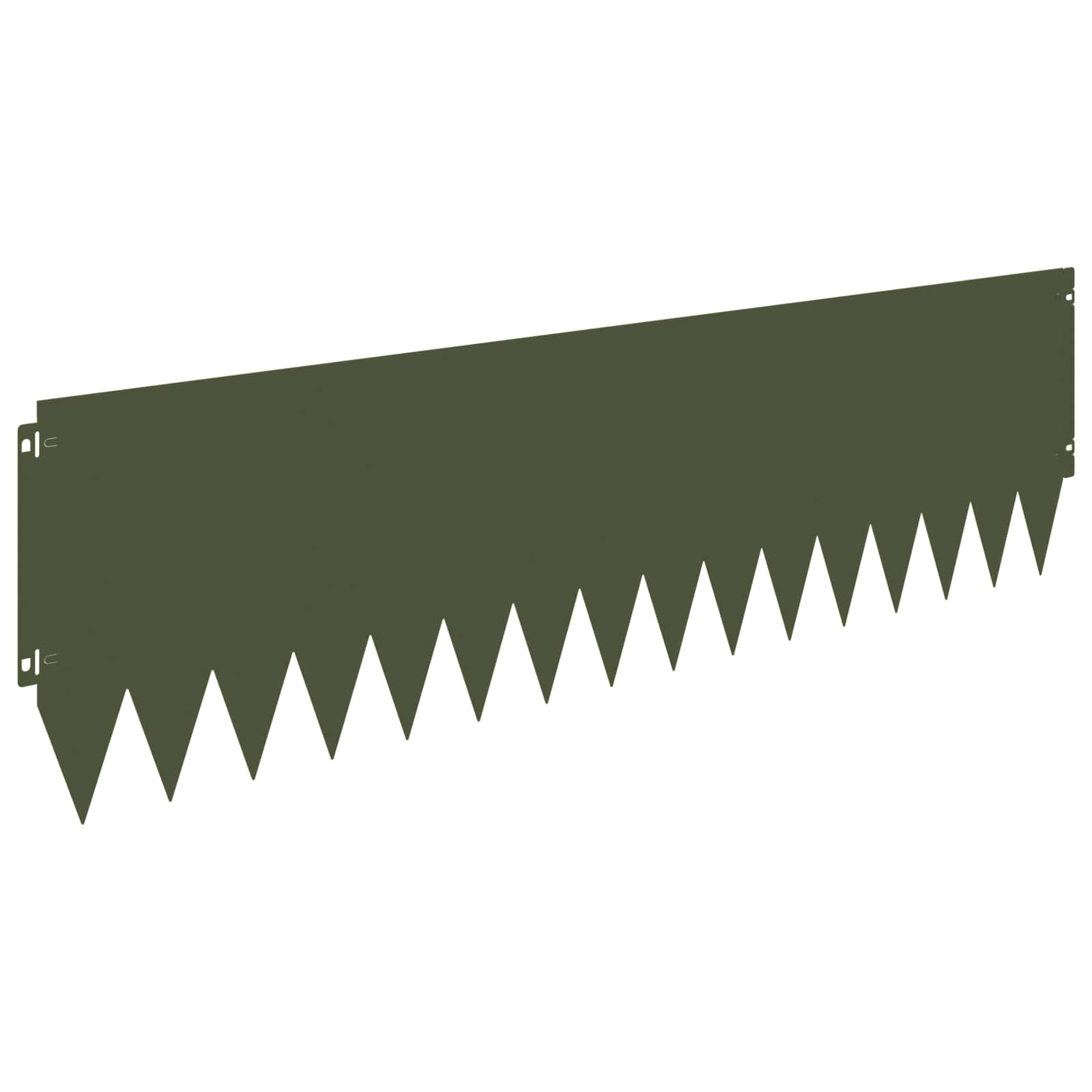 Raseneinfassung 10 pcs 103 x 10 cm Stahl Schwarz