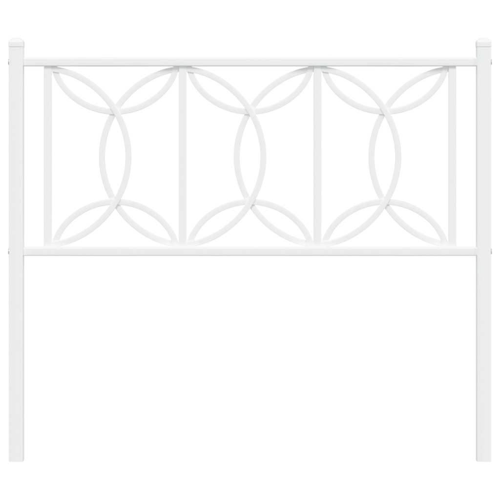 Ersatz-Kopfteil Metall Schwarz 100 cm