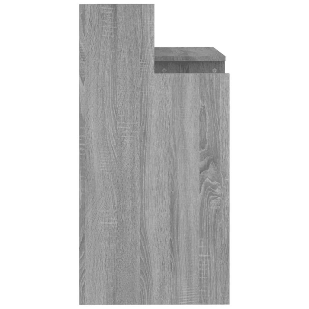 Schreibtisch mit LEDs Weiß 97x45x90 cm Holzwerkstoff