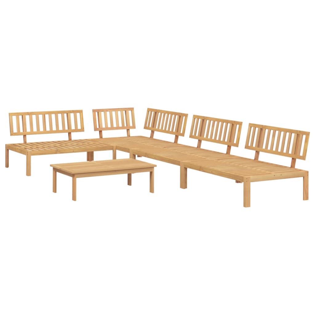 3-tlg. Garten-Sofagarnitur aus Paletten Massivholz Akazie
