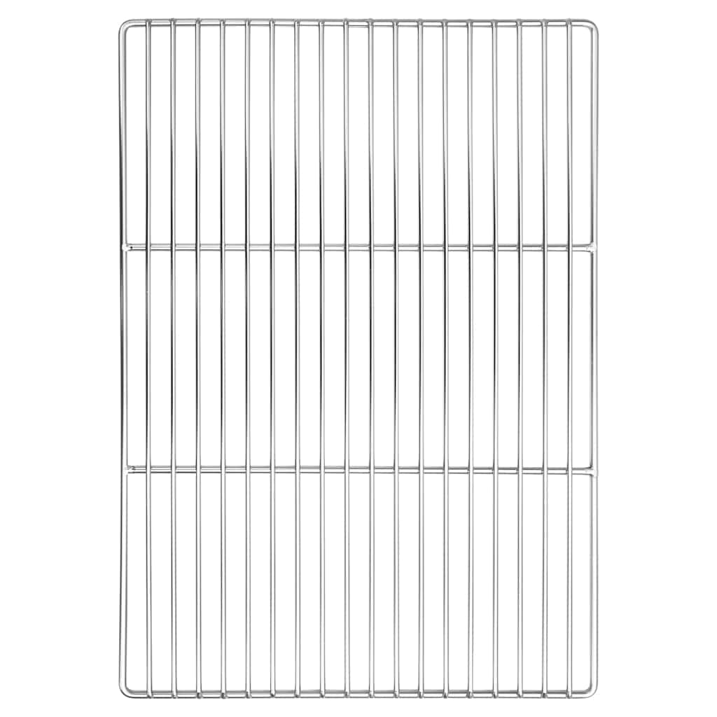 Grillrost Silber 40 x 30 cm Edelstahl