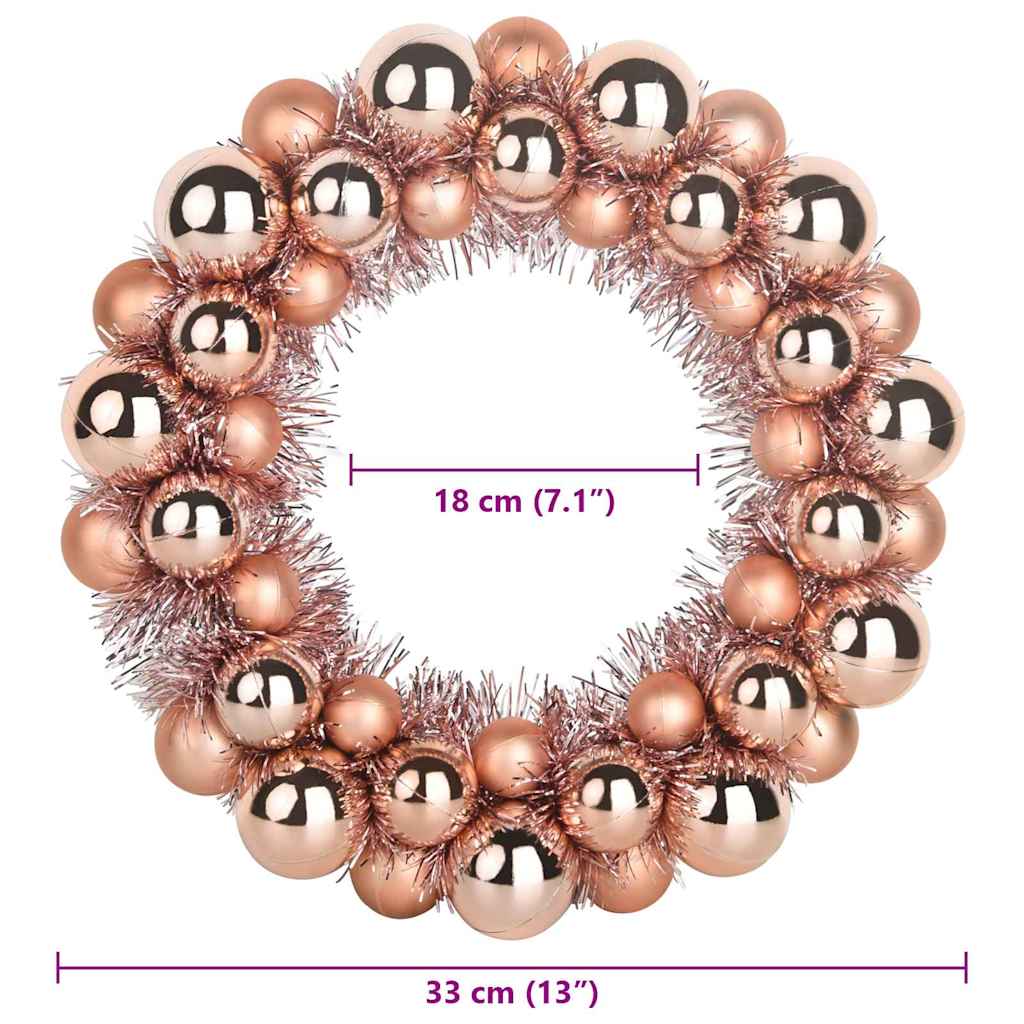 Weihnachtsballkränze 2 pcs Rot 33 x 33 x 7 cm Polystyrol