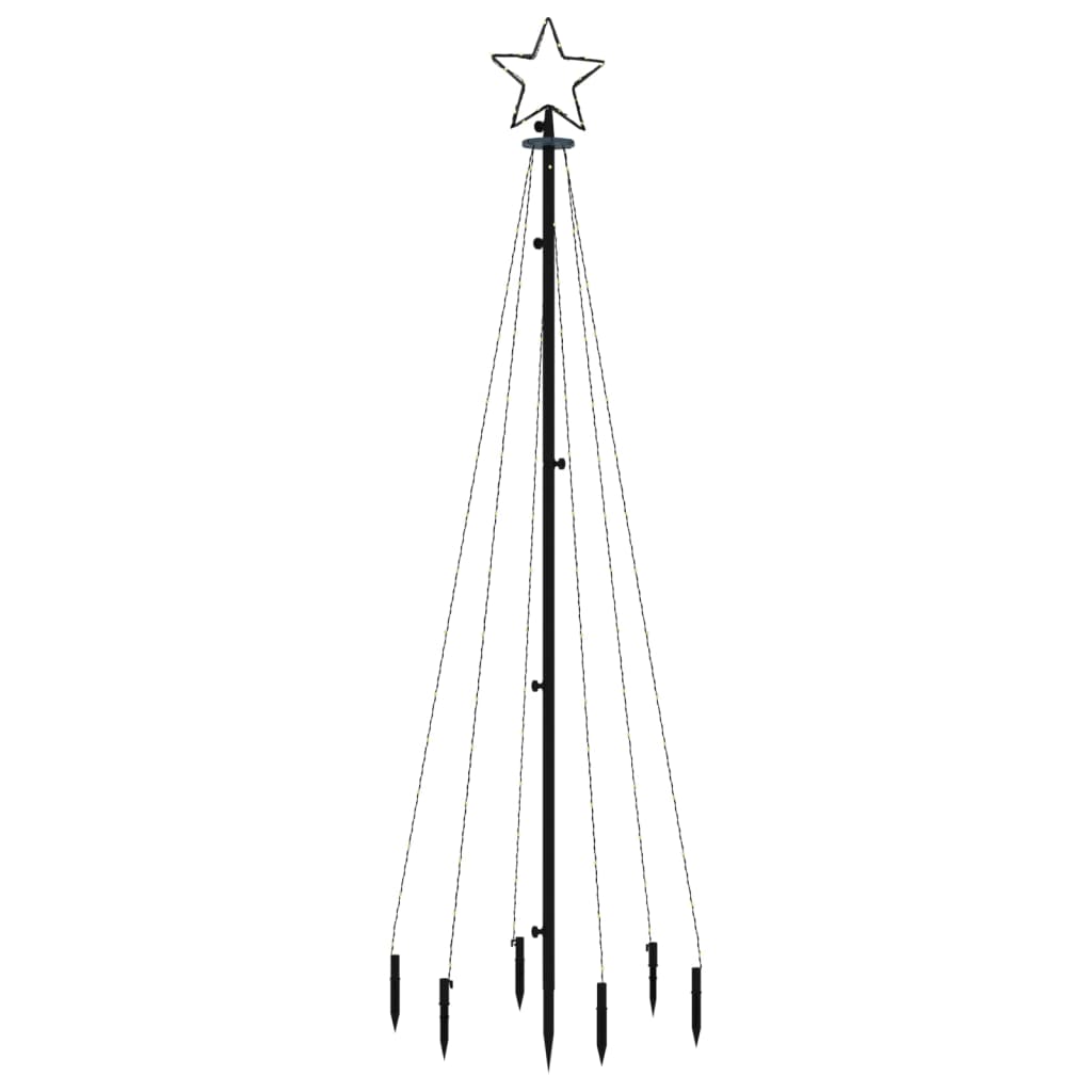 LED-Weihnachtsbaum mit Erdnägeln Mehrfarbig 310 LEDs 300 cm