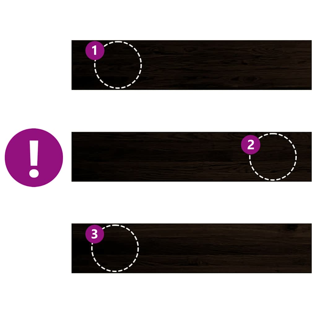 Treppenstufen 4 Stk. Unbehandelt 70x25x2 cm Massivholz Eiche