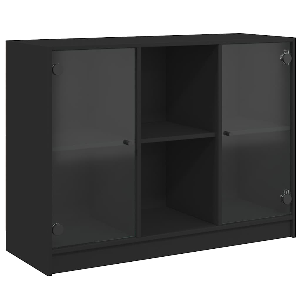 Bücherschrank mit Türen Weiß 204x37x75 cm Holzwerkstoff