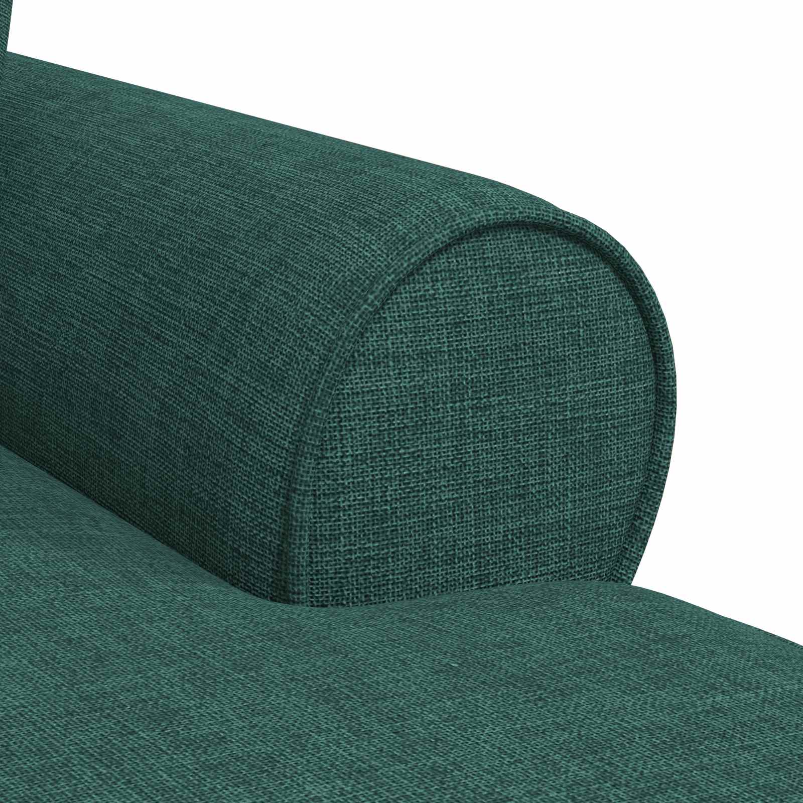 Chaise Lounge mit Rock mit Kissen 3 pcs Hellgrau Stoff