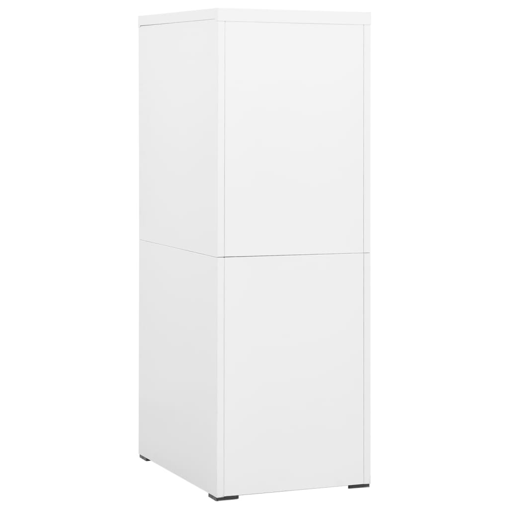 Aktenschrank Weiß 46x62x72,5 cm Stahl