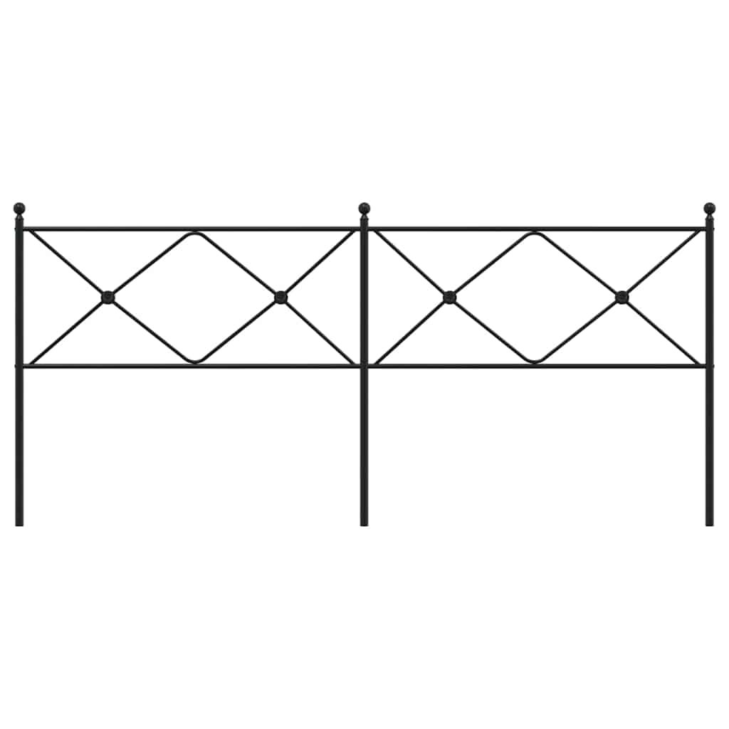 Ersatz-Kopfteil Metall Schwarz 75 cm