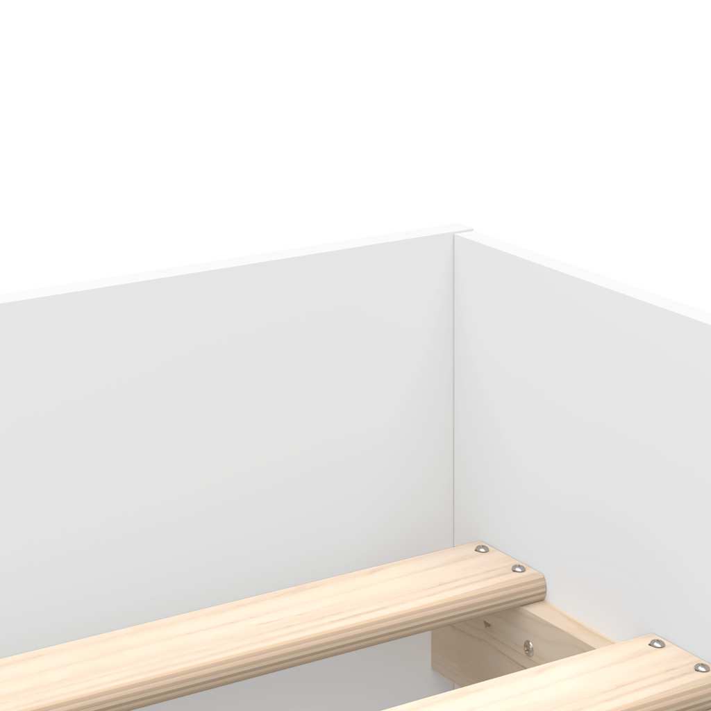 Bett mit Schubladen Braun Eiche-Optik 75x190 cm