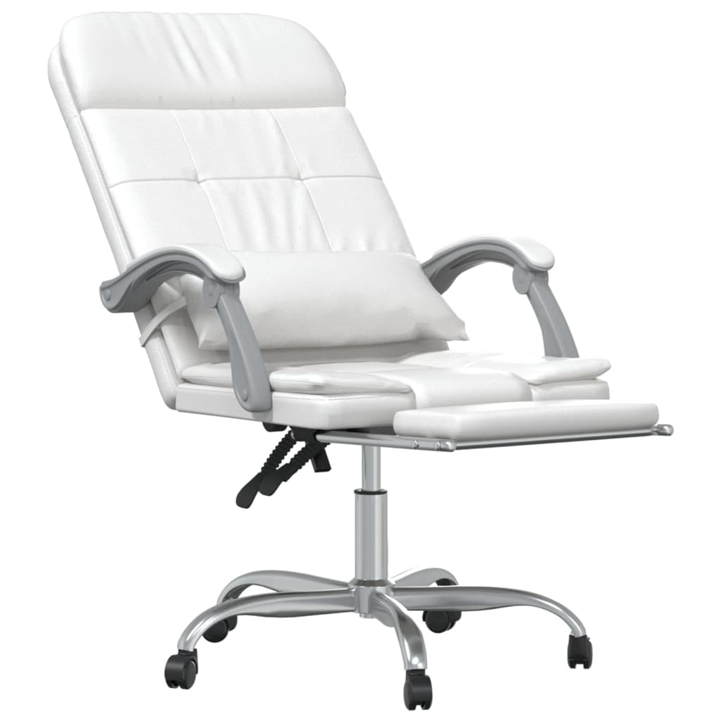 Bürostuhl mit Massagefunktion Schwarz Kunstleder