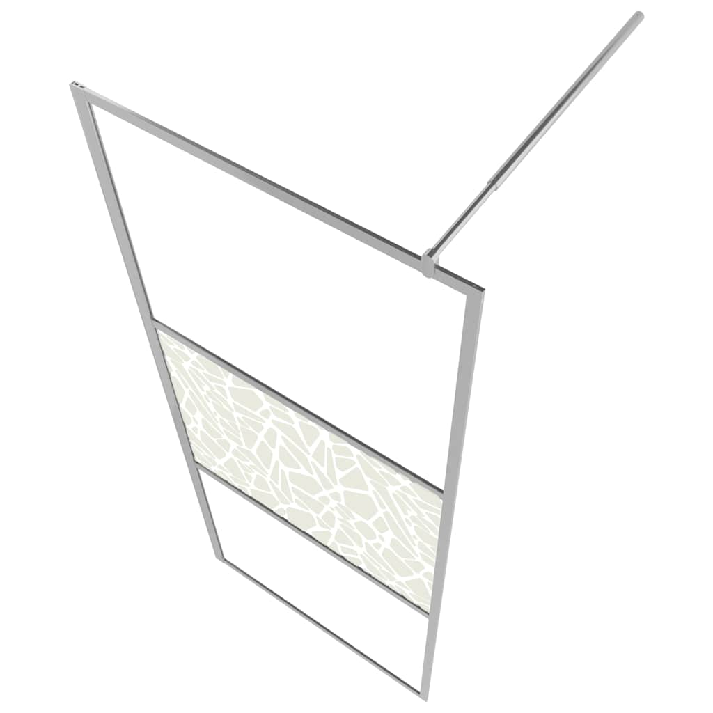 Duschwand für Begehbare Dusche mit Klarem ESG-Glas 80x195 cm