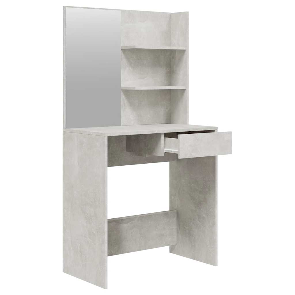 Schminktisch-Set Weiß 74,5x40x141 cm
