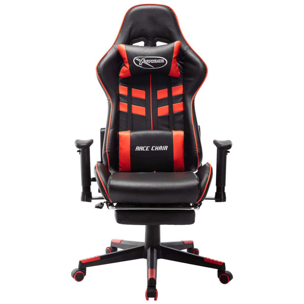 Gaming-Stuhl Schwarz und Blau Kunstleder
