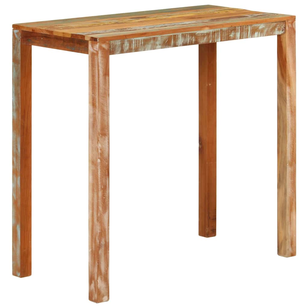 Konsolentisch 110x35x76 cm Raues Mangoholz