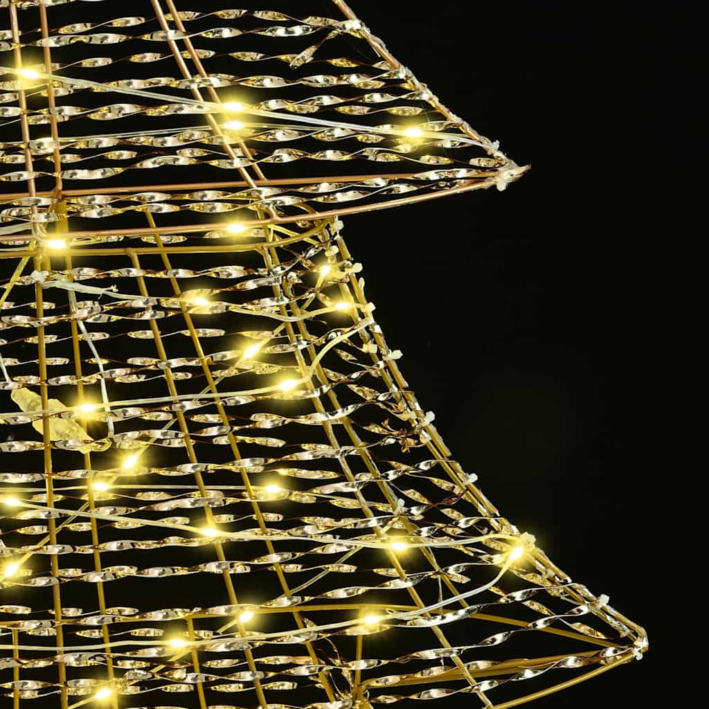 Weihnachtsbaum mit 120 LEDs Warmweiß 120,5 cm PET